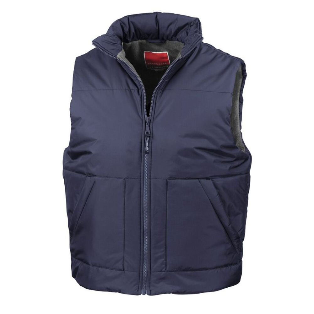 Result Unisex Adult Fleece Lined Vest / Navy